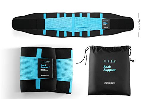 Vitalbak Faja Lumbar Hombre y Mujer - Alivia el Dolor y Las Lesiones en Cintura y Espalda - Cinturón Lumbar con Doble Ajuste - Gratis Bolsa de Transporte Vitalbak Faja Lumbar Hombre y Mujer - Alivia el Dolor y Las Lesiones en Cintura y Espalda - Cinturón Lumbar con Doble Ajuste - Gratis Bolsa de Transporte