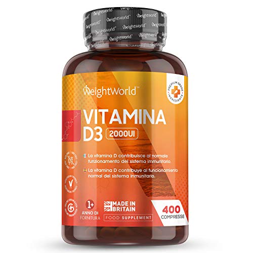 Vitamina D3 2000 UI 400 Comprimidos - Vitamina D Colecalciferol Vegetariano, Para más de 1 Año de Suministro Contribuye a la Función Normal del Sistema Inmunológico, Para Huesos Dientes Músculos Vitamina D3 2000 UI 400 Comprimidos - Vitamina D Colecalciferol Vegetariano, Para más de 1 Año de Suministro Contribuye a la Función Normal del Sistema Inmunológico, Para Huesos Dientes Músculos