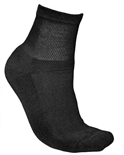 vitsocks Calcetines Acolchados Diabéticos Hombre (3 PARES) Pies Cansados Doloridos, negro, 42-43