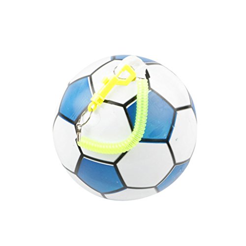 Vivianu Nueva pelota inflable de fútbol con cuerda de deportes de juguete para niños pelota de malabares al aire libre
