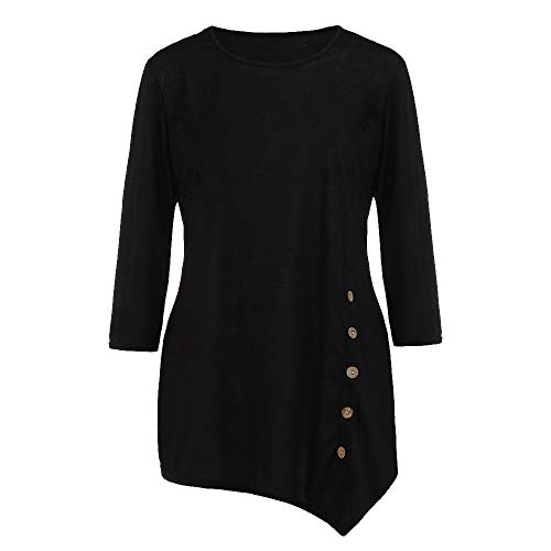 VJGOAL Falda larga de la manga para Mujer Negro XXXXX-Large