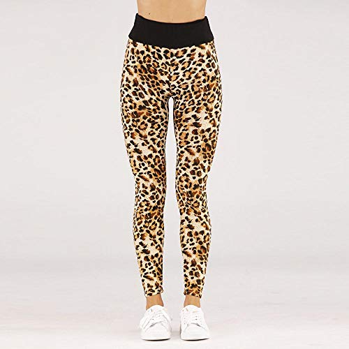 VJGOAL Pantalones de Yoga para Mujer Leggings de Fitness de Estampado de Leopardo de Moda Casual de Cintura Alta Medias elásticas Sexy Gimnasio Corriendo Pantalones Deportivos