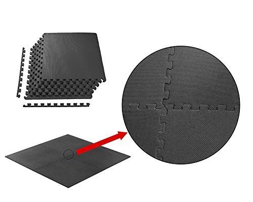 VLFit Esterilla Puzzle de Fitness – 18 losas de Goma Espuma + Bordes | Protección para el Suelo | para máquinas de Deporte y gimnasios sobre el Piso | Fácil de Limpiar VLFit Esterilla Puzzle de Fitness – 18 losas de Goma Espuma + Bordes | Protección para el Suelo | para máquinas de Deporte y gimnasios sobre el Piso | Fácil de Limpiar