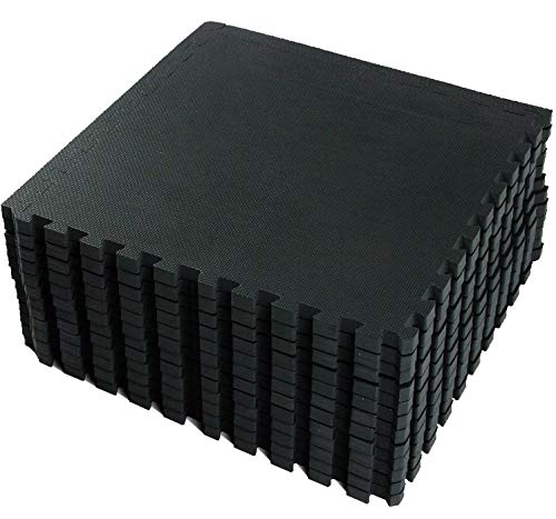 VLFit Esterilla Puzzle de Fitness – 18 losas de Goma Espuma + Bordes | Protección para el Suelo | para máquinas de Deporte y gimnasios sobre el Piso | Fácil de Limpiar VLFit Esterilla Puzzle de Fitness – 18 losas de Goma Espuma + Bordes | Protección para el Suelo | para máquinas de Deporte y gimnasios sobre el Piso | Fácil de Limpiar
