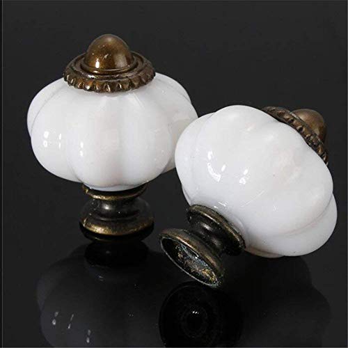 Voarge - Set de 10 pomos de cerámica para interior de cocina, cuarto de baño, 32 mm, estilo vintage Voarge - Set de 10 pomos de cerámica para interior de cocina, cuarto de baño, 32 mm, estilo vintage