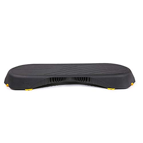Vobajf Stepper Board Antideslizante para Entrenamiento de Pilates de 3 Niveles, Ejercicios aeróbicos, escalones de Altura Ajustable, PE, Negro, 108 cm