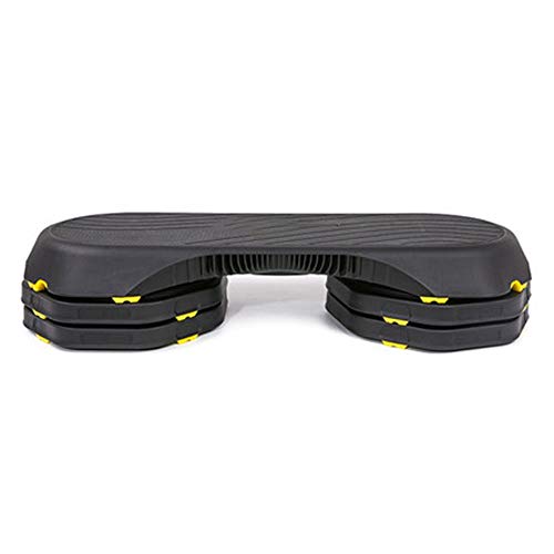Vobajf Stepper Board Antideslizante para Entrenamiento de Pilates de 3 Niveles, Ejercicios aeróbicos, escalones de Altura Ajustable, PE, Negro, 108 cm Vobajf Stepper Board Antideslizante para Entrenamiento de Pilates de 3 Niveles, Ejercicios aeróbicos, escalones de Altura Ajustable, PE, Negro, 108 cm