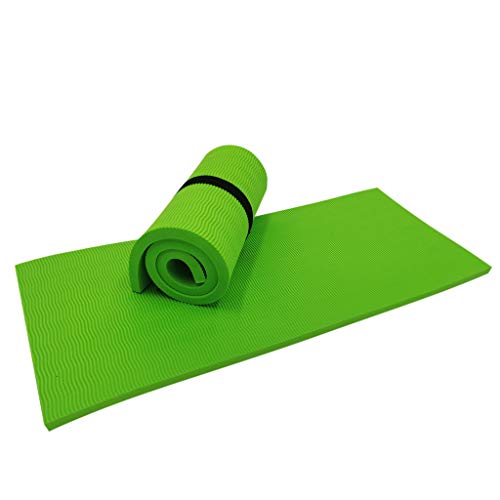 Vobery Colchoneta de Yoga Antideslizante Colchoneta de Ejercicio,Colchoneta de Ejercicio,Colchoneta de Ejercicio Con Correa Para El Hombro,65x25x1,5 Cm Colchoneta de Yoga Pequeña Para Yoga