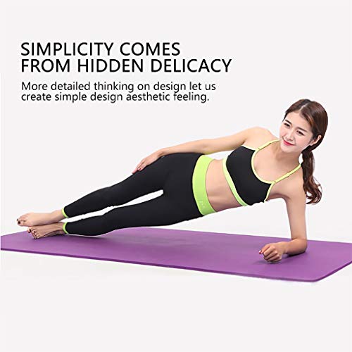 Vobery Colchoneta de Yoga,Tipo Colchoneta de Entrenamiento Antideslizante(Libre de Contaminantes)Para Fitness,Deporte,Pilates Y Gimnasia Incluye Correa Para El Hombro(Yoga)-