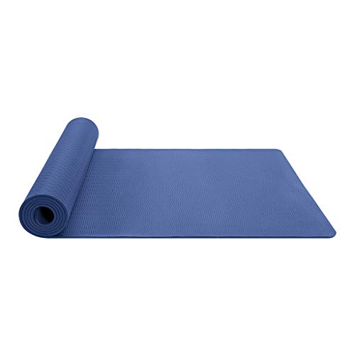 Vobery Esterilla de Yoga,6 Mm Tpe,Antideslizante Y Apta Para Las Articulaciones,Para Yoga,Pilates,Deportes,Fitness Mat,Estera de Ejercicio Con Correa Para El Hombro,Estera de Pilates