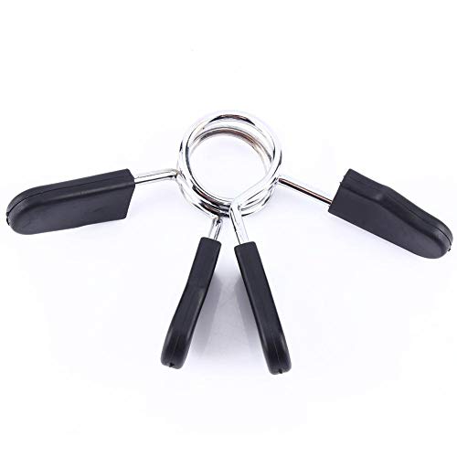 Vobor Clips de Cuello de Primavera 2 Piezas 25mm Barbell Dumbbell Lock Clamp para Entrenamiento de Yoga con Pesas