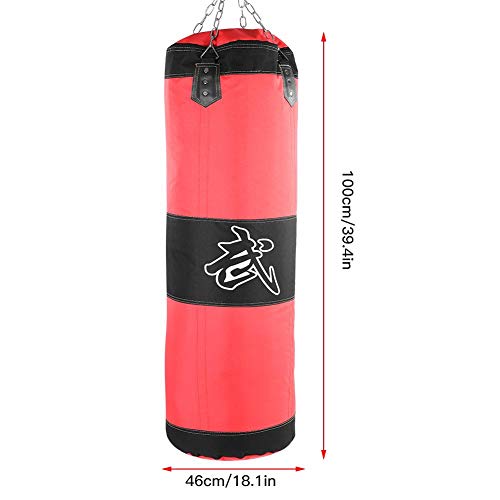 Vobor Saco de Arena de Boxeo de Entrenamiento vacío - Saco de Arena de Boxeo de Patada Hook, Saco de Arena de Saco de Boxeo Fight Karate Saco de Arena(1.2m-Rojo)