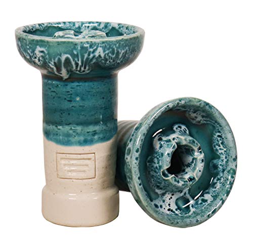VODETA - Cazoleta para Cachimba | Sisha | Hookah de Cerámica Artesanal - Tipo Phunnel, Barro Blanco, Compatible con todos los Gestores de Calor VODETA - Cazoleta para Cachimba | Sisha | Hookah de Cerámica Artesanal - Tipo Phunnel, Barro Blanco, Compatible con todos los Gestores de Calor