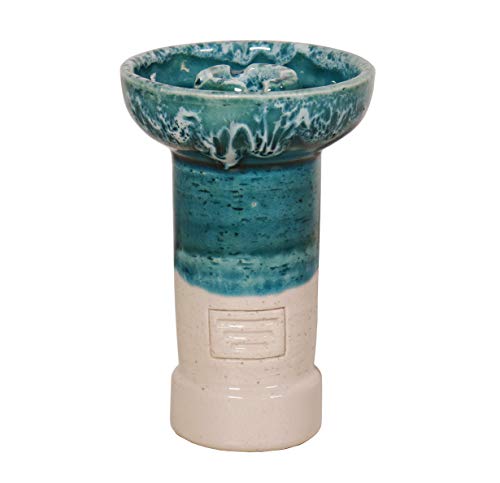 VODETA - Cazoleta para Cachimba | Sisha | Hookah de Cerámica Artesanal - Tipo Phunnel, Barro Blanco, Compatible con todos los Gestores de Calor VODETA - Cazoleta para Cachimba | Sisha | Hookah de Cerámica Artesanal - Tipo Phunnel, Barro Blanco, Compatible con todos los Gestores de Calor