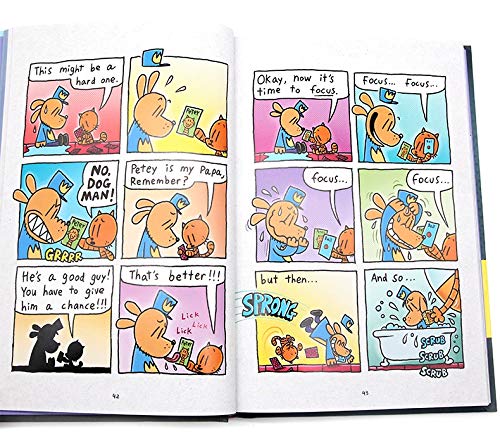 VODVO 1 del Libro del Perro Hombre 7 por quién la Bola Rueda Inglés Kids Niño hilarante Humor del Color Nueva del Cuadro Manga del cómic New Age 3 hasta