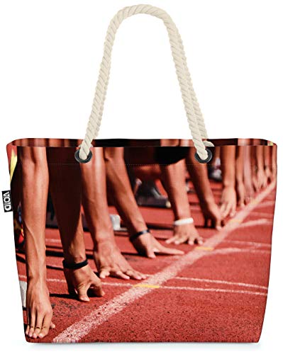 VOID Pista de Sprinters Bolsa de Playa 58x38x16cm 23L Shopper Bolsa de Viaje Compras Beach Bag Bolso VOID Pista de Sprinters Bolsa de Playa 58x38x16cm 23L Shopper Bolsa de Viaje Compras Beach Bag Bolso