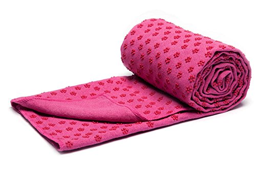 voidbiov Microfibra Toalla de Yoga Antideslizante para Hot Yoga con Malla Bolsa de Transporte(4 Colores), Secado Rápido Toalla Extra Larga(185 x 62 cm, 73" x 24")