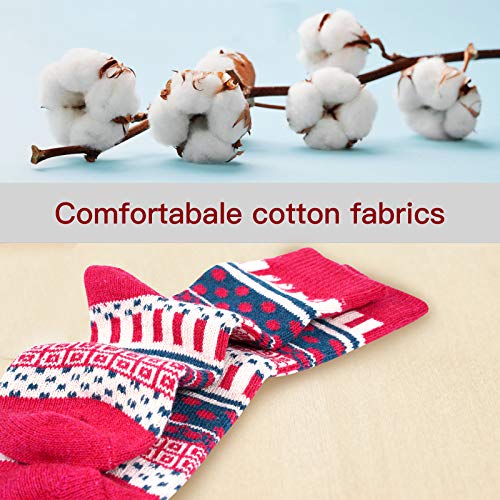 VoJoPi 6 Pares Calcetines Termicos de Mujer, Calcetines Invierno de Lana Frio Extremo, Calcetines Colores Cálidos de Confort Casual, Talla única 35-40 VoJoPi 6 Pares Calcetines Termicos de Mujer, Calcetines Invierno de Lana Frio Extremo, Calcetines Colores Cálidos de Confort Casual, Talla única 35-40
