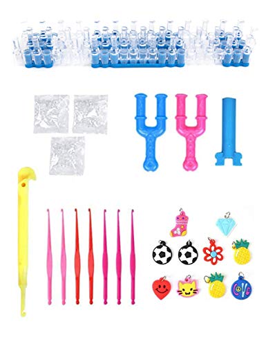 Volance DIY Pulseras Gomas, Gomas Para Pulseras de Colores 22 Colores + Muchos Pequeños Accesorios, los Mejores Regalos 4400