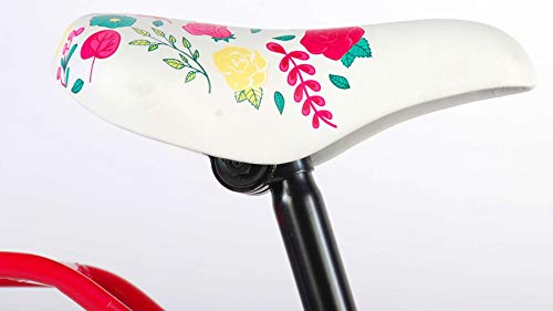 Volare Bicicleta infantil Ibiza de 18 pulgadas, color rosa, freno de contrapedal, portaequipajes Volare Bicicleta infantil Ibiza de 18 pulgadas, color rosa, freno de contrapedal, portaequipajes