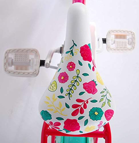 Volare Bicicleta infantil Ibiza de 18 pulgadas, color rosa, freno de contrapedal, portaequipajes Volare Bicicleta infantil Ibiza de 18 pulgadas, color rosa, freno de contrapedal, portaequipajes