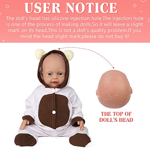 Vollence Muñeca bebé Reborn Natural de 46 cm Que Parece Real. Libre de PVC. Similar a un bebé Real Lleno de Peso. Muñeca bebé Muy Mona Hecho a Mano con Ropa – Chica Vollence Muñeca bebé Reborn Natural de 46 cm Que Parece Real. Libre de PVC. Similar a un bebé Real Lleno de Peso. Muñeca bebé Muy Mona Hecho a Mano con Ropa – Chica