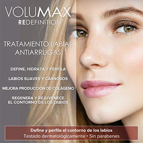 VOLUMAX REDEFINITION - Bálsamo Labial Antiedad, Redensificante y Antiarrugas Mujer | Define, Hidrata y Perfila | Labios Suaves y Carnosos | Vitamina E y Retinol | Mejora Producción de Colágeno - 15ml