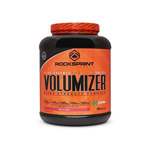 VOLUMINIZADOR pre-ENTRENAMIENTO - aumenta VOLUMEN de tus músculos - con ÓXIDO NÍTRICO - SABOR FRUTOS ROJOS - VOLUMIZER 2000 g