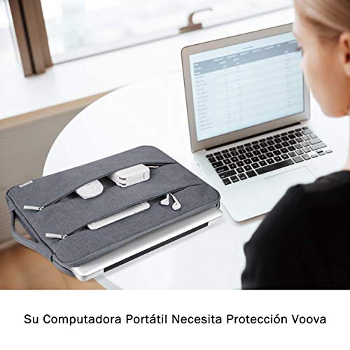 Voova Funda Portátil 11 11.6 12 Pulgadas Impermeable para Computadora de Múltiples Bolsillos, Compatible con MacBook Air,Chromebook,Surface ProX/7/6/5/4/3, iPad Pro 12.9 con Asa,(Gris) Voova Funda Portátil 11 11.6 12 Pulgadas Impermeable para Computadora de Múltiples Bolsillos, Compatible con MacBook Air,Chromebook,Surface ProX/7/6/5/4/3, iPad Pro 12.9 con Asa,(Gris)