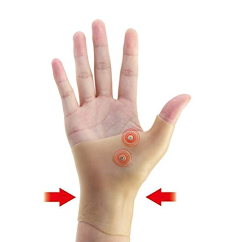 VORCOOL 1 par de muñequeras de gel soporte Impermeable de silicona gel soporte de muñequera con agujero para manos Artritis Presión alivio del dolor