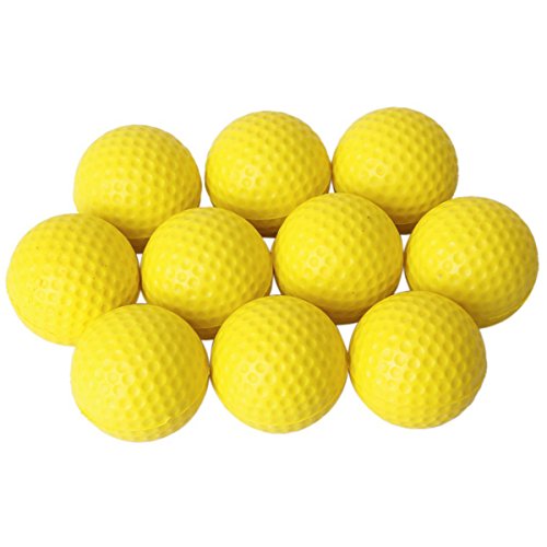 VORCOOL 10 Unidades Bolsas de Golf Pelotas de Golf Elástico Ssuave Interior Practique Amarillo