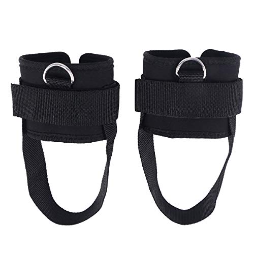VORCOOL 2 correas de tobillo acolchadas con anillo en D para gimnasia, entrenamiento, mĂĄquinas de cables, glĂșteos y ejercicios de piernas (negro) VORCOOL 2 correas de tobillo acolchadas con anillo en D para gimnasia, entrenamiento, mĂĄquinas de cables, glĂșteos y ejercicios de piernas (negro)