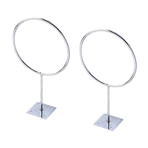 VORCOOL 2 Piezas de Acero Inoxidable de Montaje en Pared Sports Ball Rack Display Ball Holder para Baloncesto Fútbol Fútbol Volleyball Ejercicio Ball Ball Medicinal