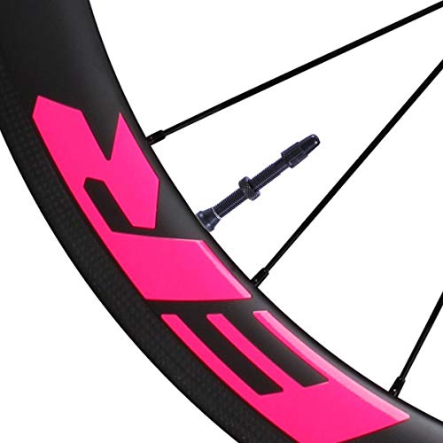 VORCOOL 2 Piezas de aleación de Aluminio sin cámara Rueda de Bicicleta Presta vástago de la válvula Ideal para neumáticos de Carretera y Bicicleta de montaña sin cámara (Negro)