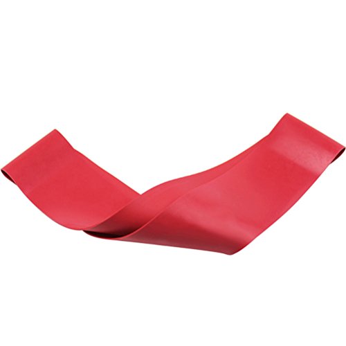 VORCOOL Banda elástica de Ejercicio físico con Banda de Resistencia para el Gimnasio en casa Yoga Deporte Ejercicio 500 * 50 * 0.5MM (Rojo)