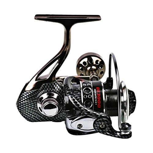VORCOOL Carrete de pesca spinning 12 + 1 BB Light y Ultra Smooth Potente carrete de pesca de spinning de aluminio Relación de engranaje 5.2: 1 para agua salada o de agua dulce VORCOOL Carrete de pesca spinning 12 + 1 BB Light y Ultra Smooth Potente carrete de pesca de spinning de aluminio Relación de engranaje 5.2: 1 para agua salada o de agua dulce