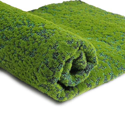 VORCOOL Césped Artificial Césped Césped Hierba Artificial Césped Grueso Sintético Alfombra Miniatura Jardín Ornamento Casa de Muñecas para Jardín Patio Decoración (Punto Verde)