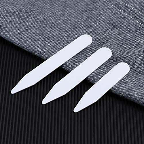 VORCOOL el cuello blanco plástico lo demás des os raidisseurs para camisa habillée para caballero en 3 tamaños – 200pcs VORCOOL el cuello blanco plástico lo demás des os raidisseurs para camisa habillée para caballero en 3 tamaños – 200pcs