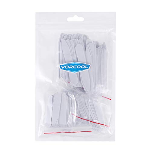 VORCOOL el cuello blanco plástico lo demás des os raidisseurs para camisa habillée para caballero en 3 tamaños – 200pcs