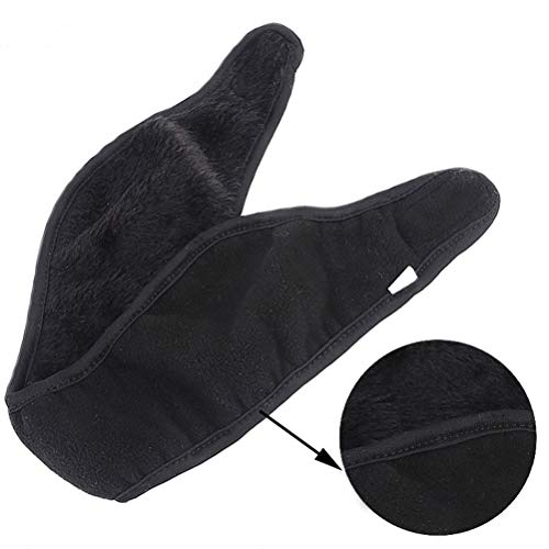 VORCOOL Fleece Ear Warmers Diadema para Hombres Mujeres Orejeras Calentadores para mantenerte abrigado para el Uso Diario, Deportes, Correr, Esquiar en Negro