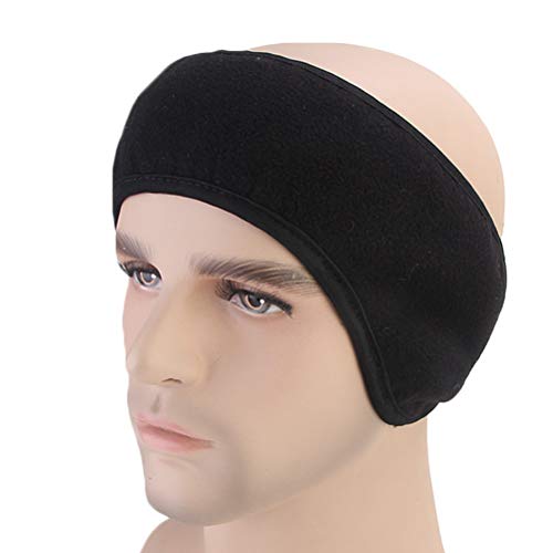 VORCOOL Fleece Ear Warmers Diadema para Hombres Mujeres Orejeras Calentadores para mantenerte abrigado para el Uso Diario, Deportes, Correr, Esquiar en Negro