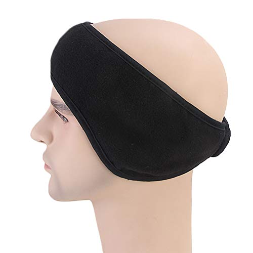 VORCOOL Fleece Ear Warmers Diadema para Hombres Mujeres Orejeras Calentadores para mantenerte abrigado para el Uso Diario, Deportes, Correr, Esquiar en Negro