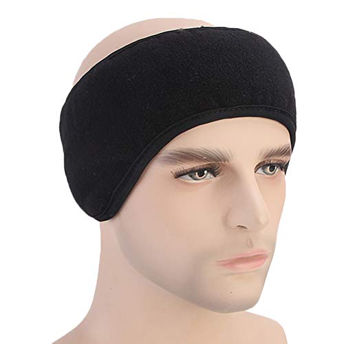 VORCOOL Fleece Ear Warmers Diadema para Hombres Mujeres Orejeras Calentadores para mantenerte abrigado para el Uso Diario, Deportes, Correr, Esquiar en Negro