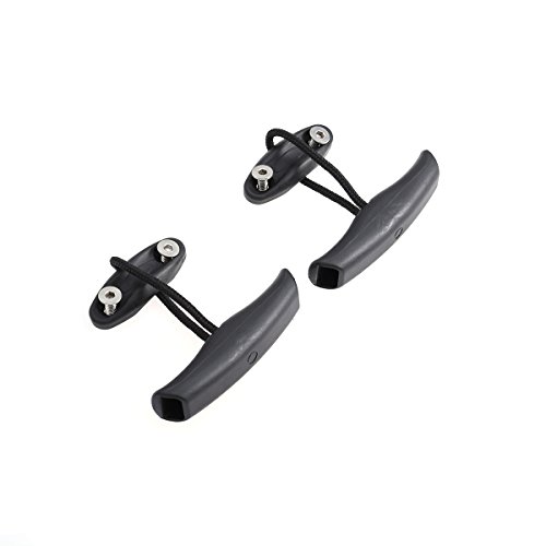VORCOOL Par de Asas para Kayak Poste Delantero del Barco, asa de Transporte fácil, con cordón de Nylon para Kayak Marino Canoa, Bote Auxiliar (Forma de T) VORCOOL Par de Asas para Kayak Poste Delantero del Barco, asa de Transporte fácil, con cordón de Nylon para Kayak Marino Canoa, Bote Auxiliar (Forma de T)