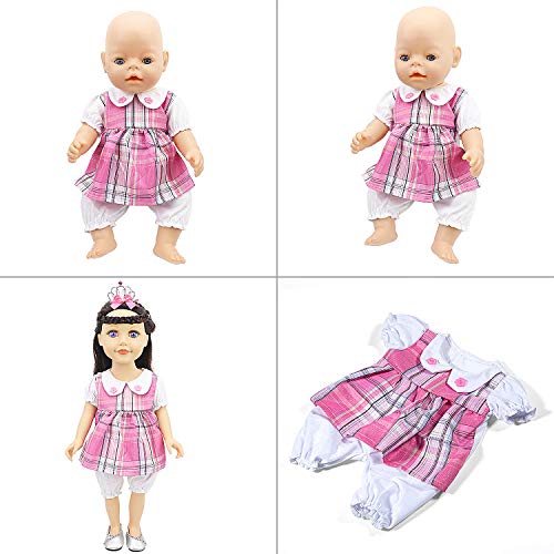 Vordas Ropa de Muñecas para New Born Baby Doll, Ropa de Muñecas para Bebés (40-45 cm) (Linda)
