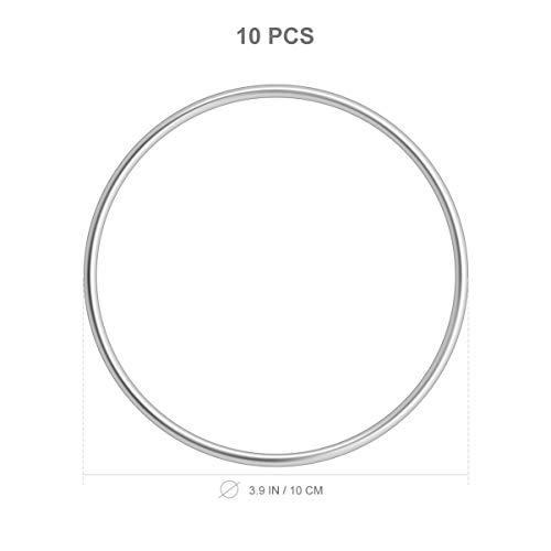 VOSAREA 10pz de Anillos de atrapasueños de Metal Aros Redondos de atrapasueños Hechos a Mano DIY artesanía Accesorio atrapasueños Mandalas Manualidades 10 cm VOSAREA 10pz de Anillos de atrapasueños de Metal Aros Redondos de atrapasueños Hechos a Mano DIY artesanía Accesorio atrapasueños Mandalas Manualidades 10 cm