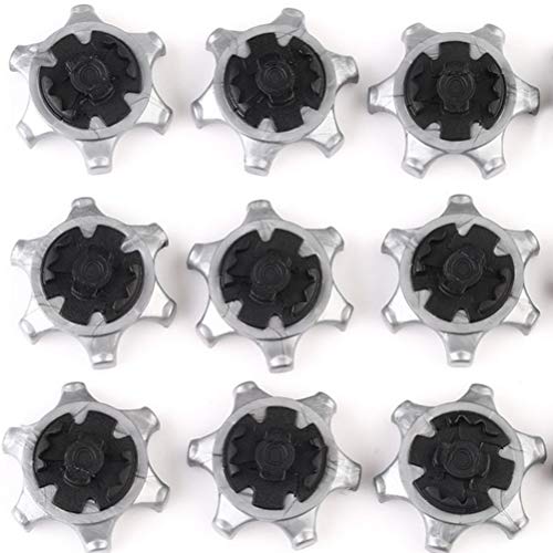 VOSAREA 20pcs Pines de Picos de Golf Gire Picos de Zapata rápida Repuestos Fácil reemplazo de Zapatos de Golf Pines Piezas (Gris Plateado) VOSAREA 20pcs Pines de Picos de Golf Gire Picos de Zapata rápida Repuestos Fácil reemplazo de Zapatos de Golf Pines Piezas (Gris Plateado)