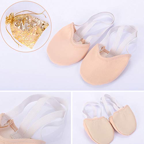 Vosarea Zapato de Ballet contemporáneo con Suela de Media Suela de Zapato para Bailarinas de Ballet y competición de Gimnasia rítmica (Color de Piel, Talla M 36-37) Vosarea Zapato de Ballet contemporáneo con Suela de Media Suela de Zapato para Bailarinas de Ballet y competición de Gimnasia rítmica (Color de Piel, Talla M 36-37)