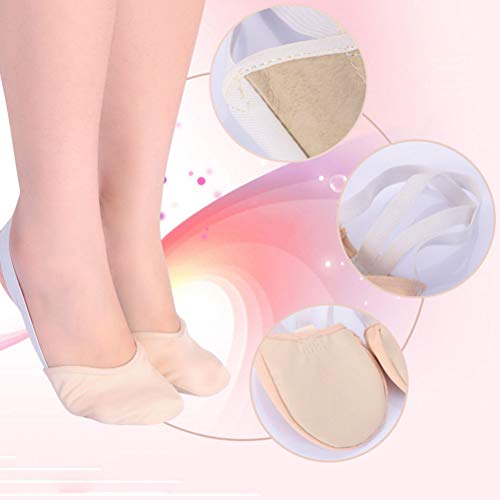 Vosarea Zapato de Ballet contemporáneo con Suela de Media Suela de Zapato para Bailarinas de Ballet y competición de Gimnasia rítmica (Color de Piel, Talla M 36-37) Vosarea Zapato de Ballet contemporáneo con Suela de Media Suela de Zapato para Bailarinas de Ballet y competición de Gimnasia rítmica (Color de Piel, Talla M 36-37)