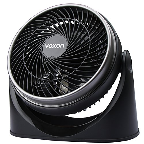 VOXON Ventilador de Mesa, Ventilador Silencioso portátil con 3 Velocidades Ajustables Rotación de 90 ° de Ángulo, Montados En La Pared Ventilador para Oficina, Hogar, Viajes, Camping